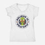 Believe In Yourself Alien-Womens-V-Neck-Tee-tobefonseca