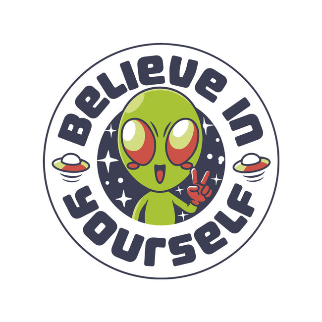 Believe In Yourself Alien-Womens-V-Neck-Tee-tobefonseca