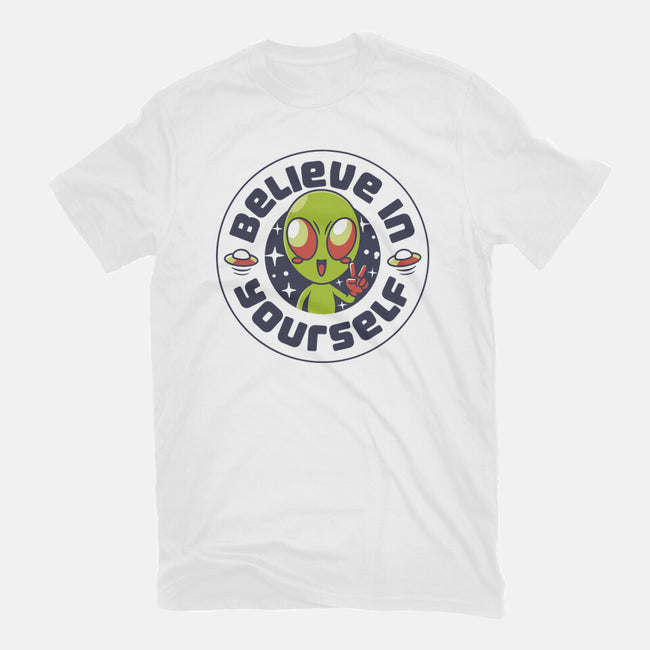 Believe In Yourself Alien-Mens-Basic-Tee-tobefonseca