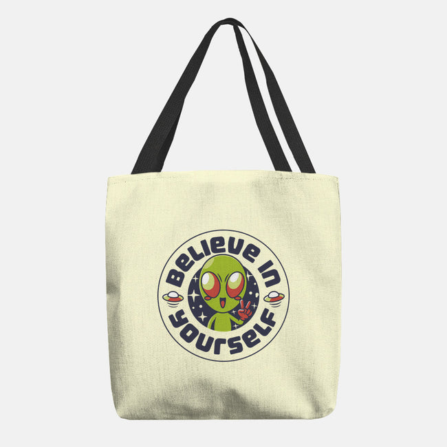 Believe In Yourself Alien-None-Basic Tote-Bag-tobefonseca