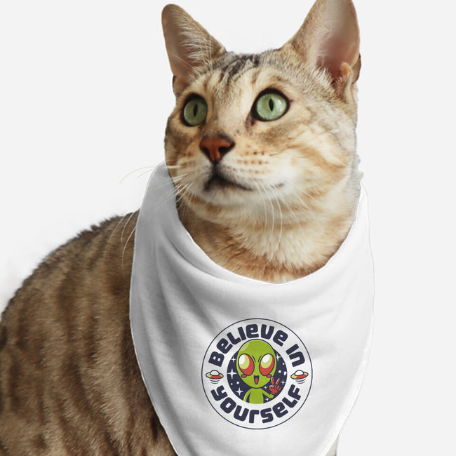 Believe In Yourself Alien-Cat-Bandana-Pet Collar-tobefonseca