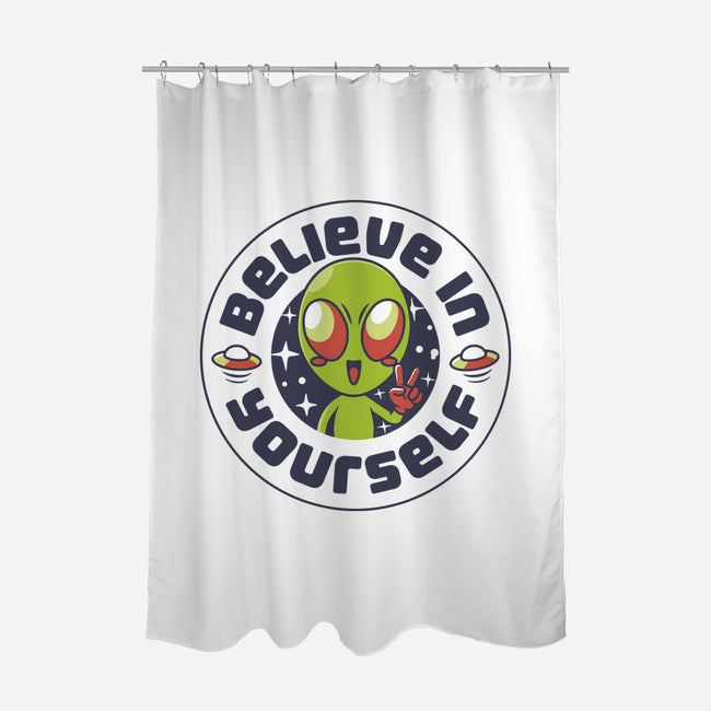 Believe In Yourself Alien-None-Polyester-Shower Curtain-tobefonseca