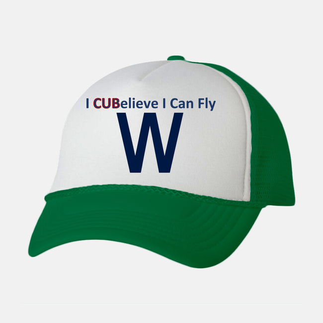 I CUBelieve I Can Fly-Unisex-Trucker-Hat-Mills