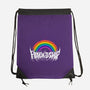 Friendship Powered By Metal-None-Drawstring-Bag-manoystee