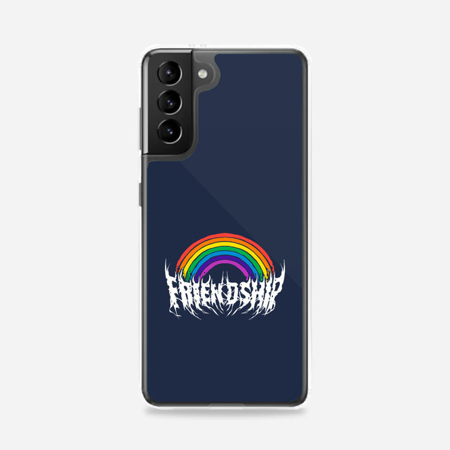 Friendship Powered By Metal-Samsung-Snap-Phone Case-manoystee
