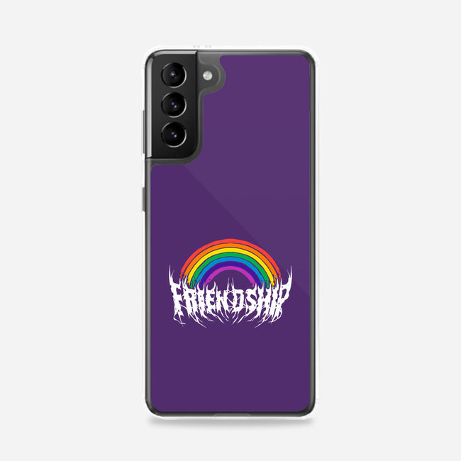 Friendship Powered By Metal-Samsung-Snap-Phone Case-manoystee