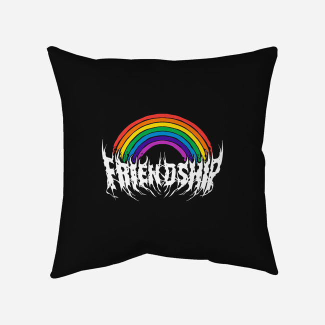 Friendship Powered By Metal-None-Non-Removable Cover w Insert-Throw Pillow-manoystee