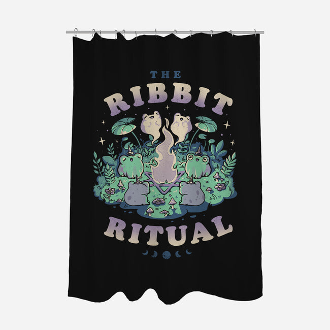 The Ribbit Ritual-None-Polyester-Shower Curtain-eduely
