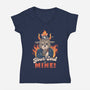 Your Soul Is Mine-Womens-V-Neck-Tee-eduely