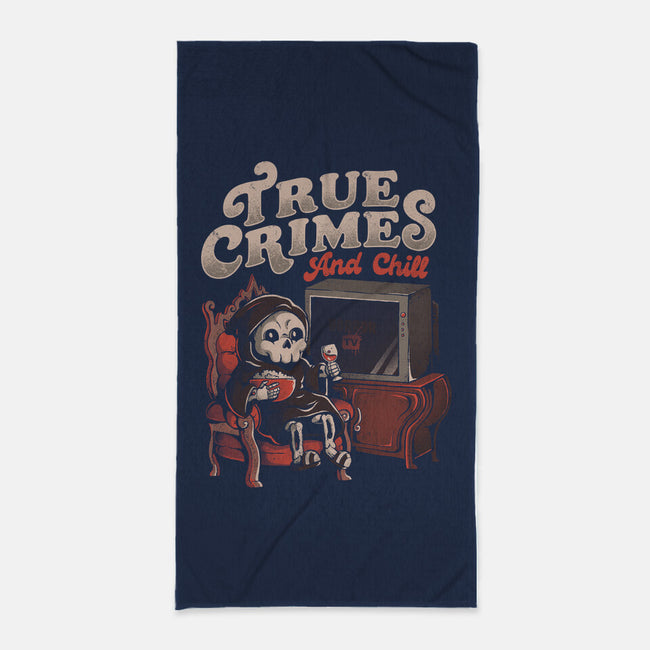True Crimes And Chill-None-Beach-Towel-eduely