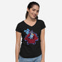 Dogs Clues-Womens-V-Neck-Tee-nickzzarto