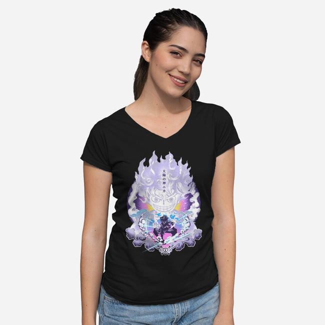 Awakening Gear Five-Womens-V-Neck-Tee-hypertwenty