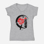 Rebel Of The Rising Sun-Womens-V-Neck-Tee-jrberger