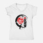 Rebel Of The Rising Sun-Womens-V-Neck-Tee-jrberger