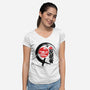 Rebel Of The Rising Sun-Womens-V-Neck-Tee-jrberger