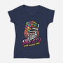 80s Will Never Die-Womens-V-Neck-Tee-tobefonseca