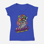 80s Will Never Die-Womens-V-Neck-Tee-tobefonseca