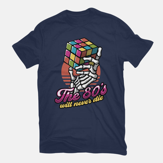 80s Will Never Die-Mens-Basic-Tee-tobefonseca