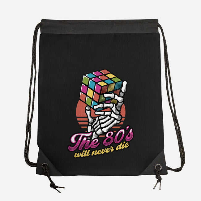 80s Will Never Die-None-Drawstring-Bag-tobefonseca