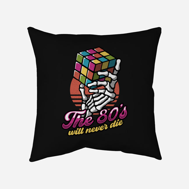 80s Will Never Die-None-Non-Removable Cover w Insert-Throw Pillow-tobefonseca