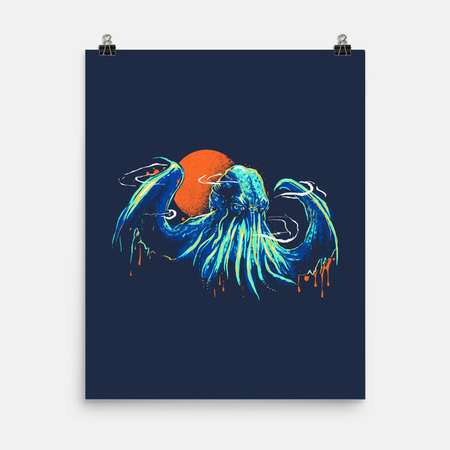 Colorful Cthulhu-None-Matte-Poster-IKILO