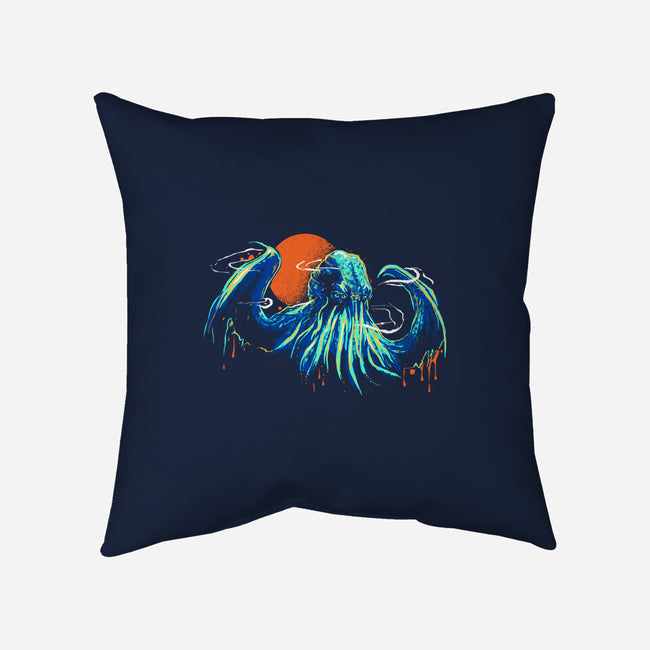 Colorful Cthulhu-None-Removable Cover-Throw Pillow-IKILO