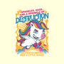 Unicorn Rainbows Destruction-None-Non-Removable Cover w Insert-Throw Pillow-Studio Mootant