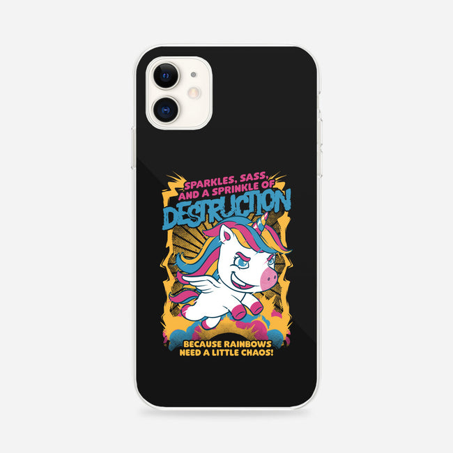 Unicorn Rainbows Destruction-iPhone-Snap-Phone Case-Studio Mootant
