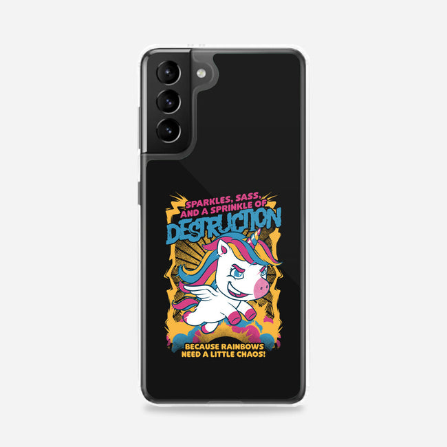 Unicorn Rainbows Destruction-Samsung-Snap-Phone Case-Studio Mootant