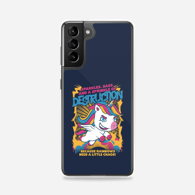 Unicorn Rainbows Destruction-Samsung-Snap-Phone Case-Studio Mootant