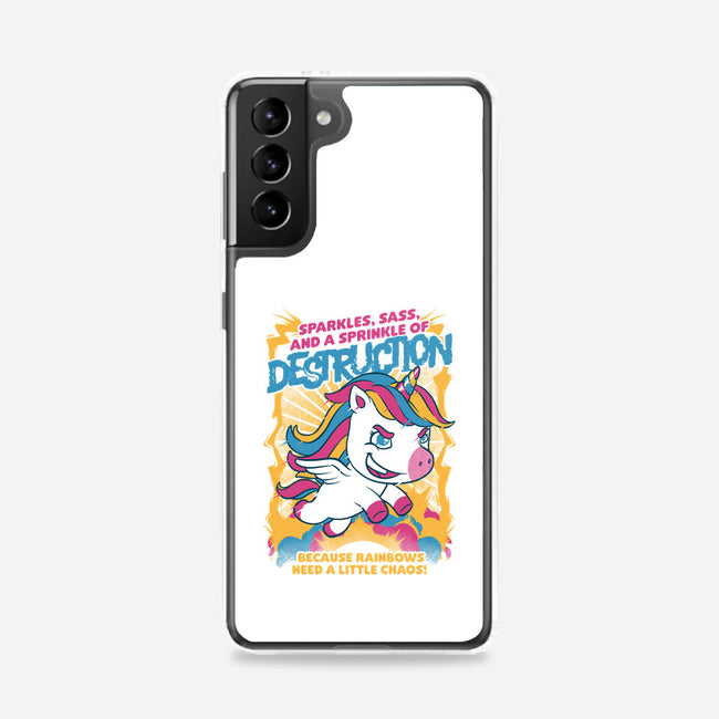 Unicorn Rainbows Destruction-Samsung-Snap-Phone Case-Studio Mootant