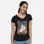 Unicorn Rainbows Destruction-Womens-V-Neck-Tee-Studio Mootant