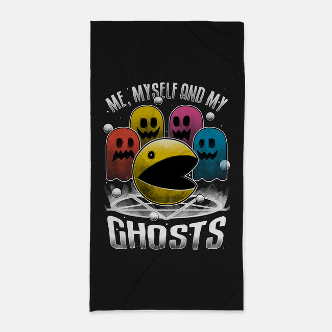 Game Ghosts Retro-None-Beach-Towel-Studio Mootant