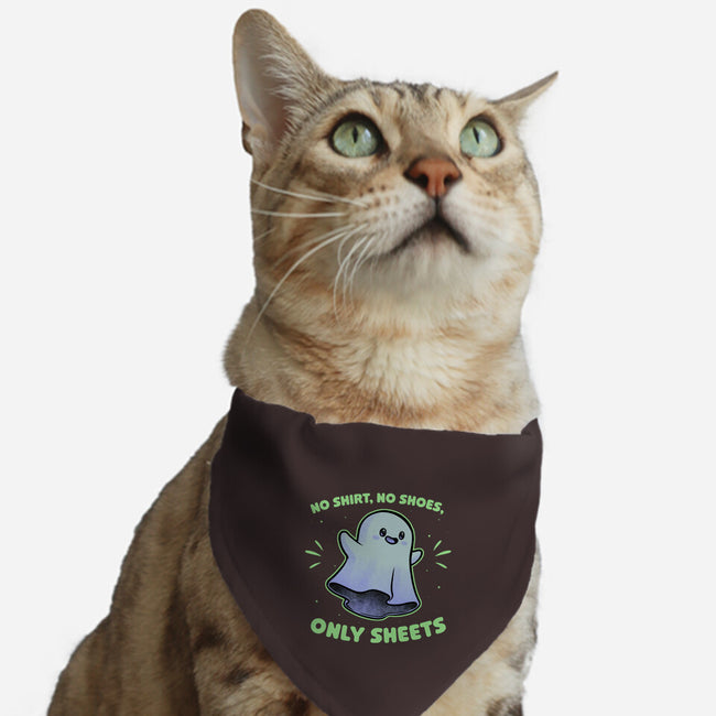 Cute Ghost Pun-Cat-Adjustable-Pet Collar-Studio Mootant