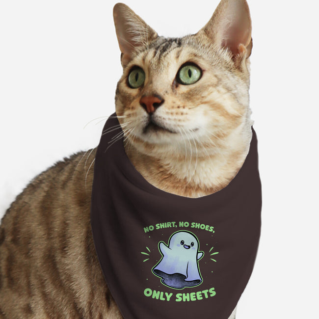 Cute Ghost Pun-Cat-Bandana-Pet Collar-Studio Mootant