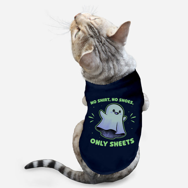 Cute Ghost Pun-Cat-Basic-Pet Tank-Studio Mootant