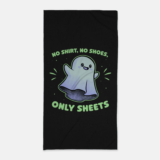 Cute Ghost Pun-None-Beach-Towel-Studio Mootant