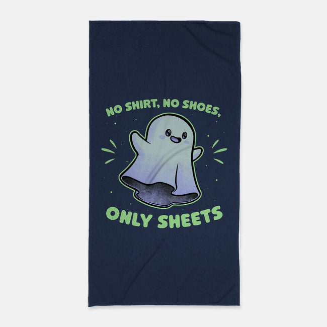Cute Ghost Pun-None-Beach-Towel-Studio Mootant