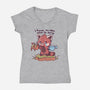 I Have No Idea-Womens-V-Neck-Tee-TechraNova