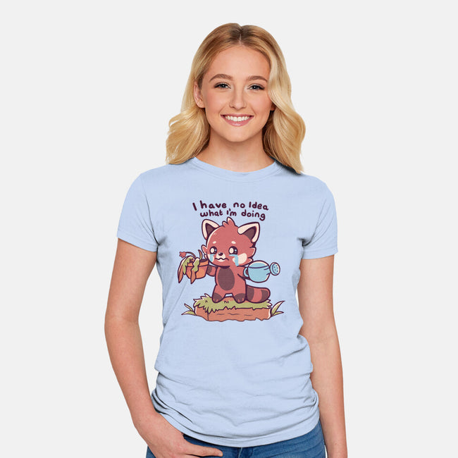 I Have No Idea-Womens-Fitted-Tee-TechraNova