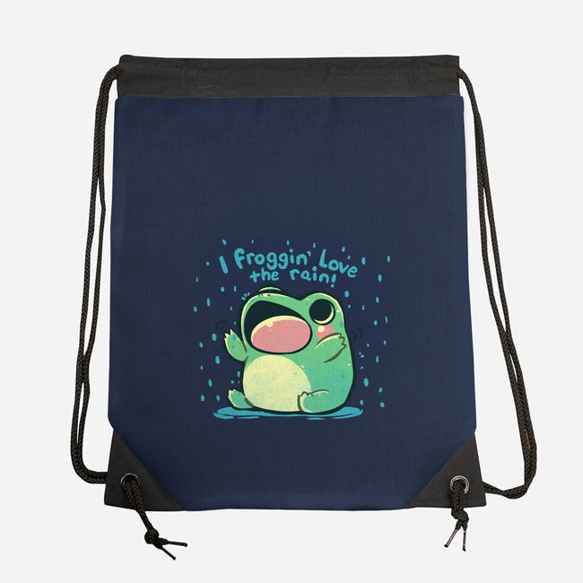 Froggin Love The Rain-None-Drawstring-Bag-TechraNova