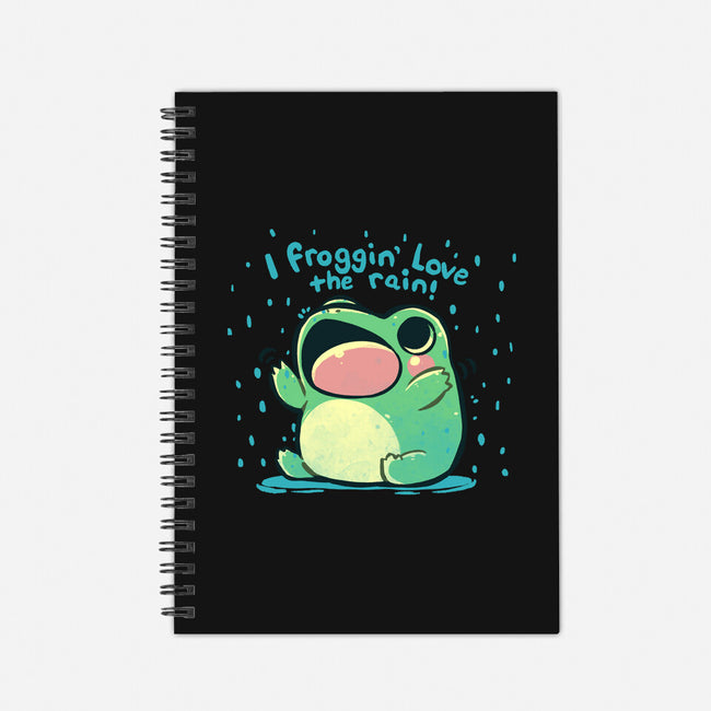 Froggin Love The Rain-None-Dot Grid-Notebook-TechraNova