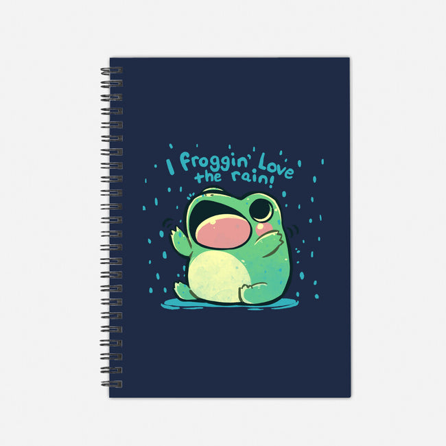 Froggin Love The Rain-None-Dot Grid-Notebook-TechraNova