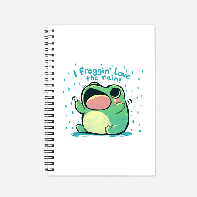 Froggin Love The Rain-None-Dot Grid-Notebook-TechraNova