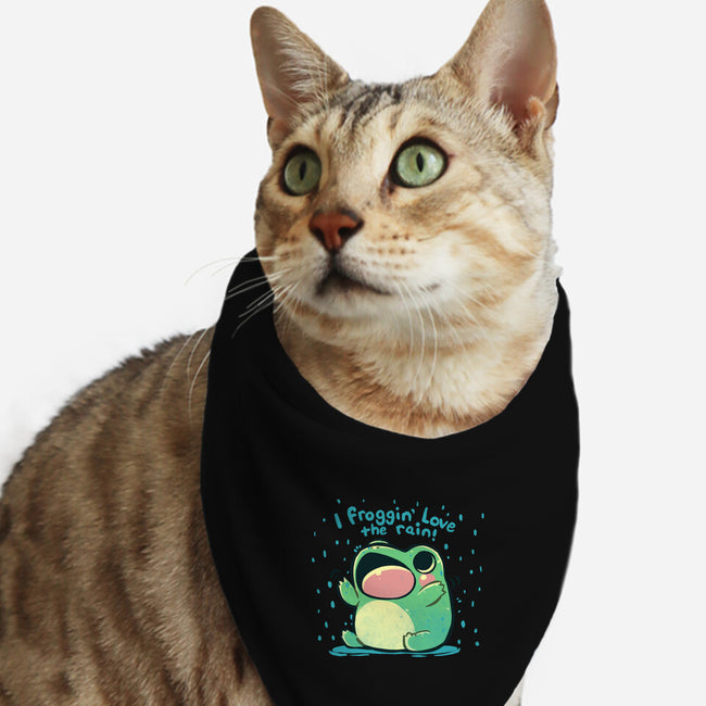 Froggin Love The Rain-Cat-Bandana-Pet Collar-TechraNova