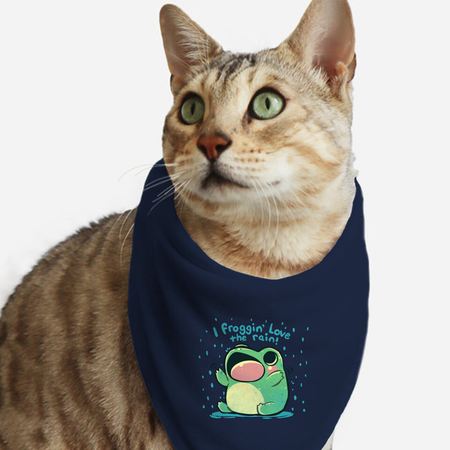 Froggin Love The Rain-Cat-Bandana-Pet Collar-TechraNova