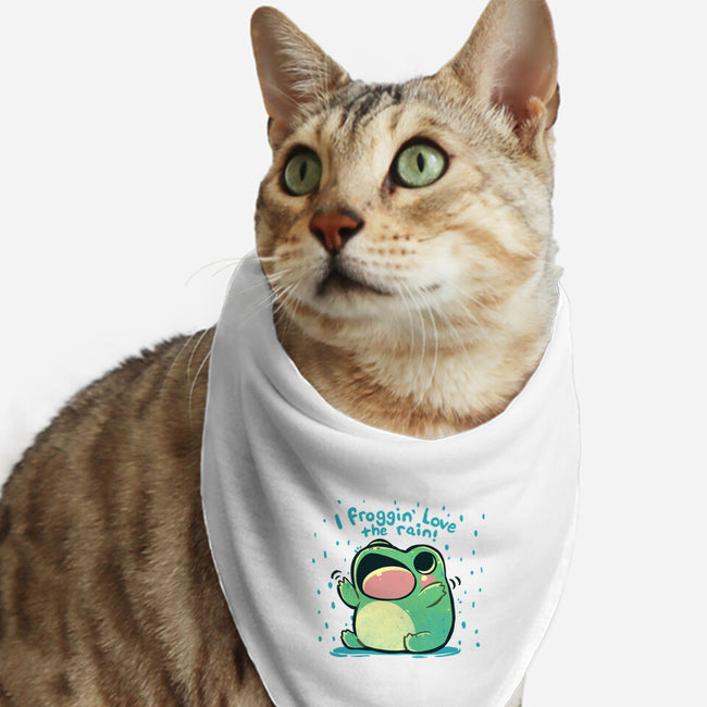 Froggin Love The Rain-Cat-Bandana-Pet Collar-TechraNova