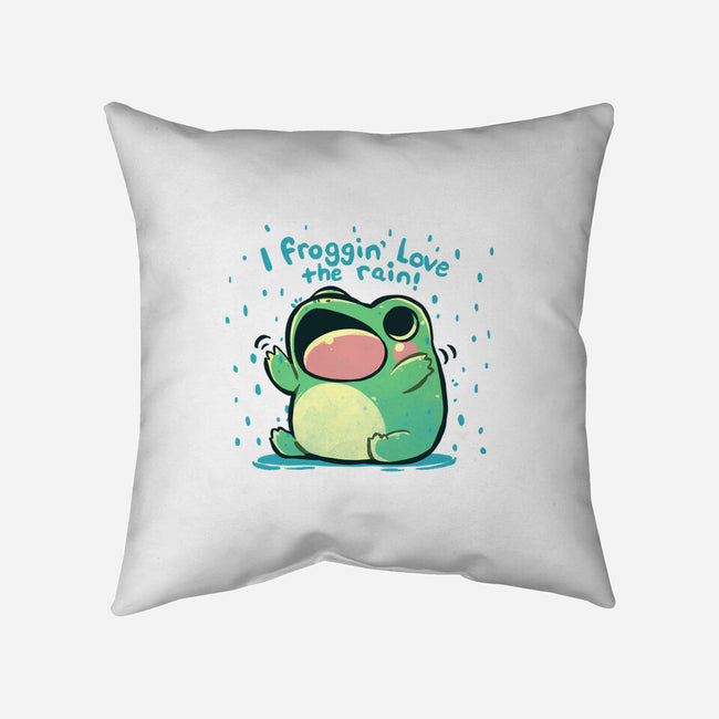 Froggin Love The Rain-None-Non-Removable Cover w Insert-Throw Pillow-TechraNova