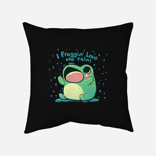 Froggin Love The Rain-None-Removable Cover w Insert-Throw Pillow-TechraNova