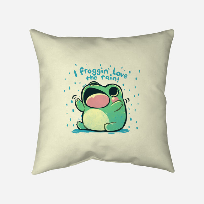 Froggin Love The Rain-None-Removable Cover w Insert-Throw Pillow-TechraNova